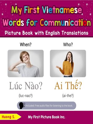 cover image of My First Vietnamese Words for Communication Picture Book with English Translations